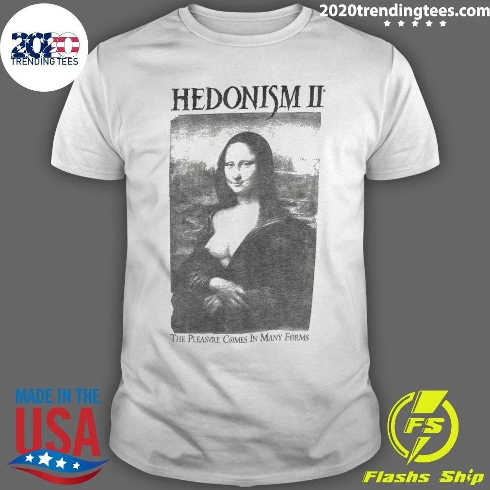 Hedonism II Mona Lisa Rare Vintage 90s Art Shirt