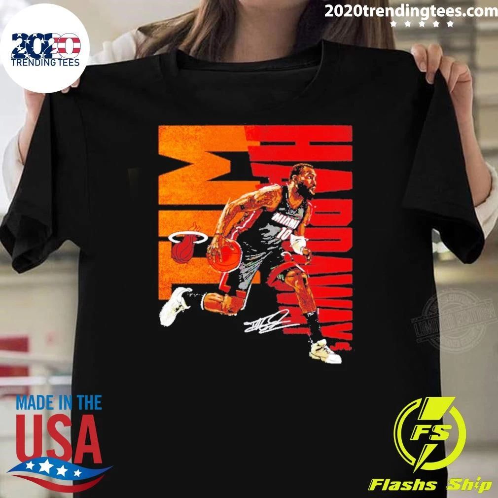 Tim Hardaway Jr. Miami Heat Bold Signature Shirt