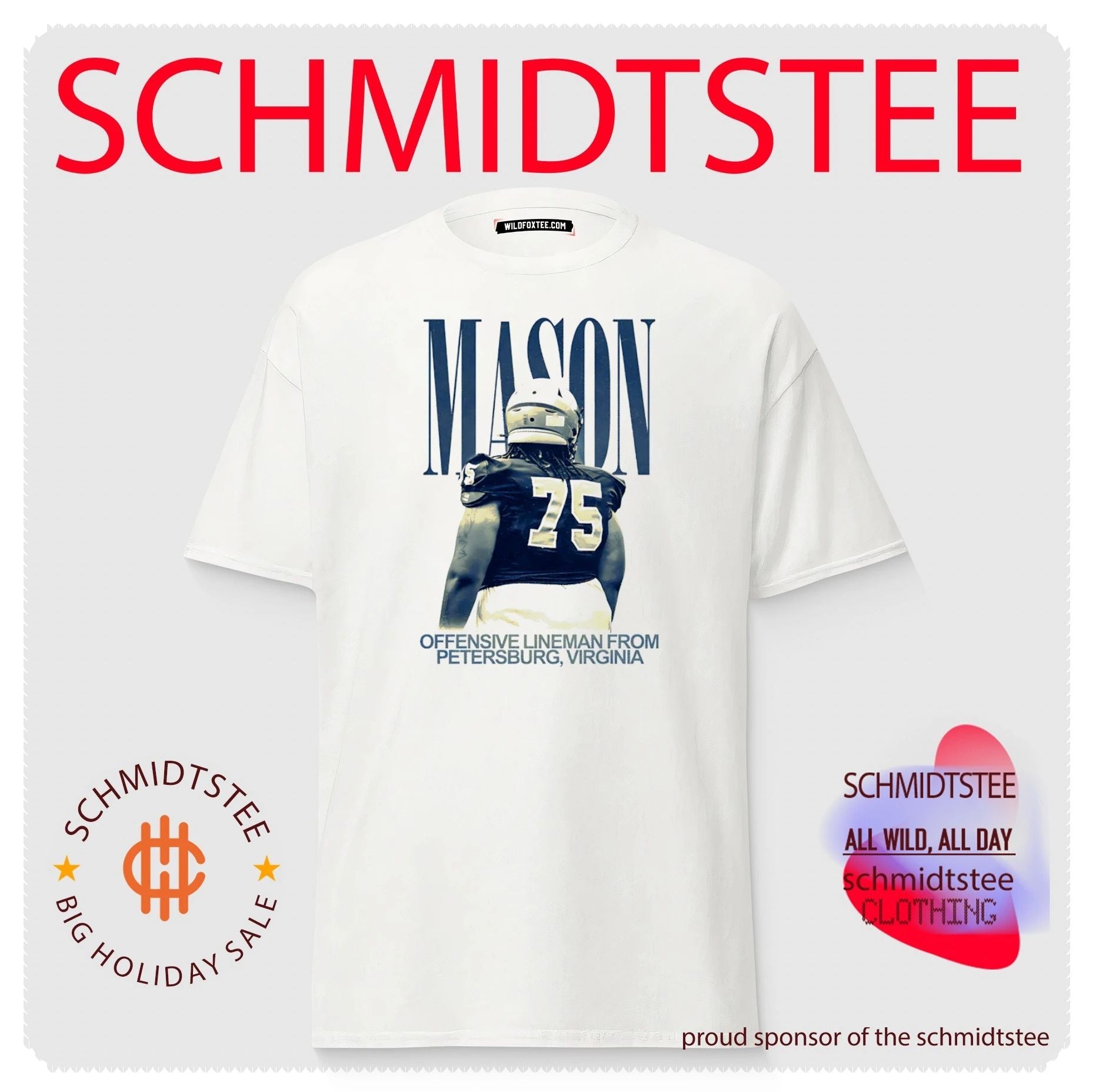 Tamari Mason Offensive Lineman from Petersburg Virginia shirt