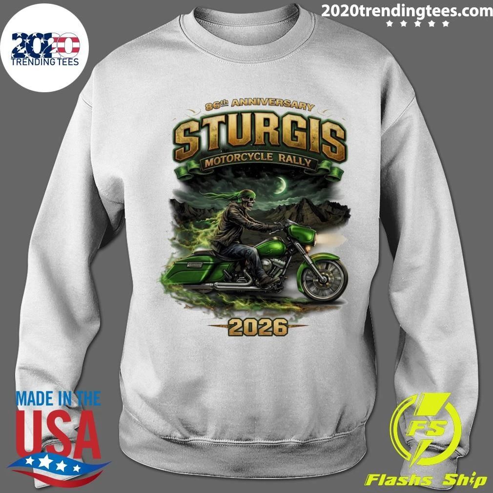 Skeleton Cowboy Biker 86th Anniversary Sturgis Motorcycle Rally 2026 Shirt