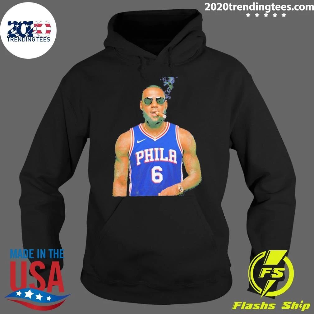 James 6 Philadelphia 76ers Cigar Meme Shirt
