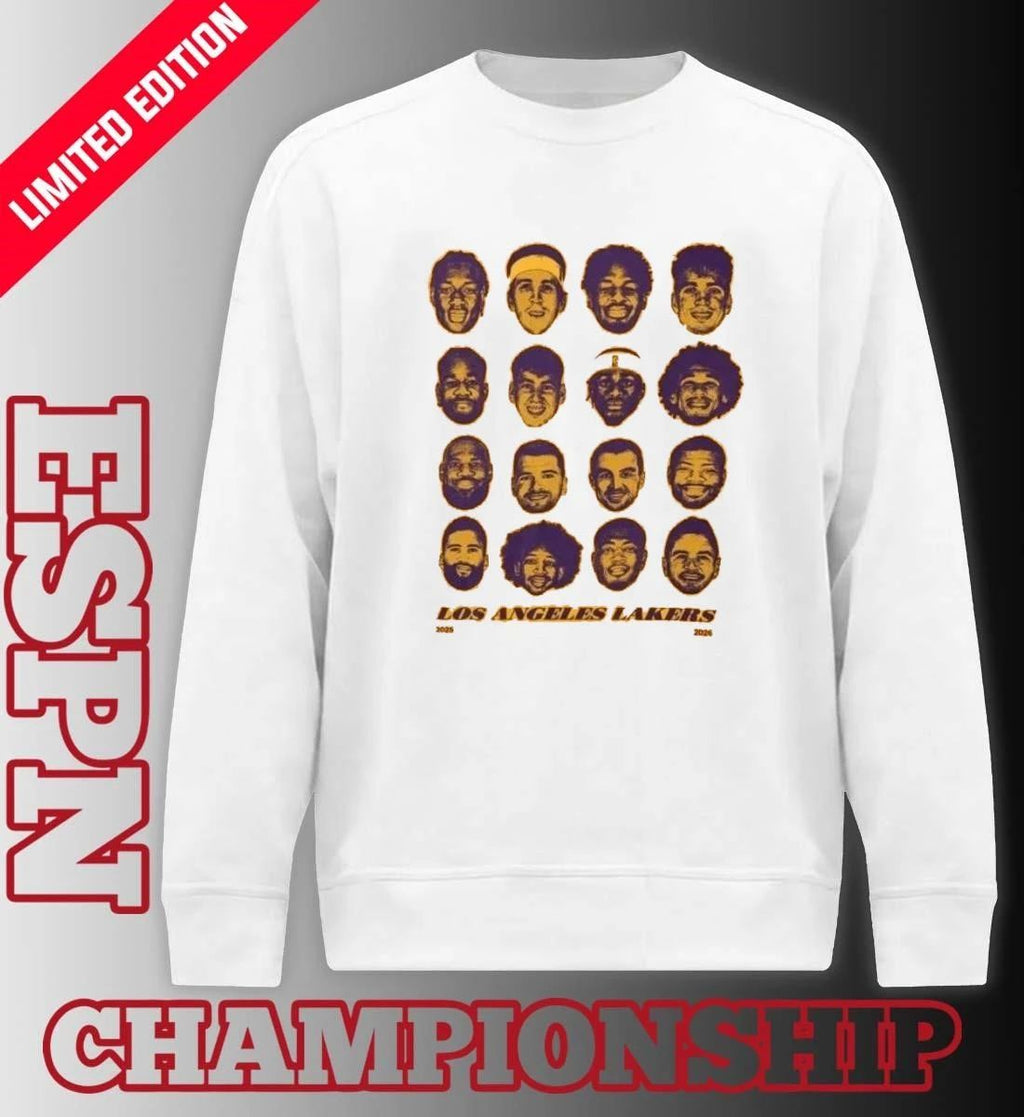Los Angeles Lakers Face Players 2026 Playoffs Games 1 Vs The Rockets Shirt