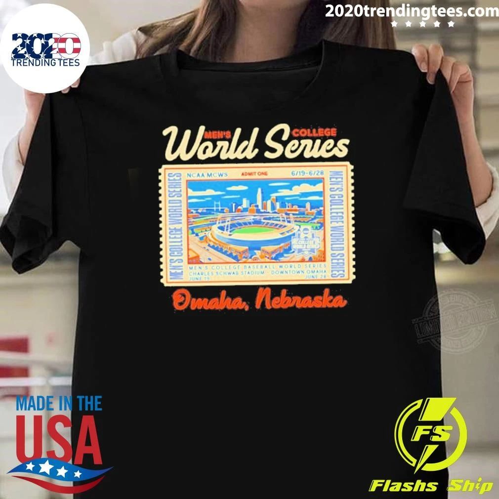 2026 Men’s College World Series Ticket Stadium Shirt