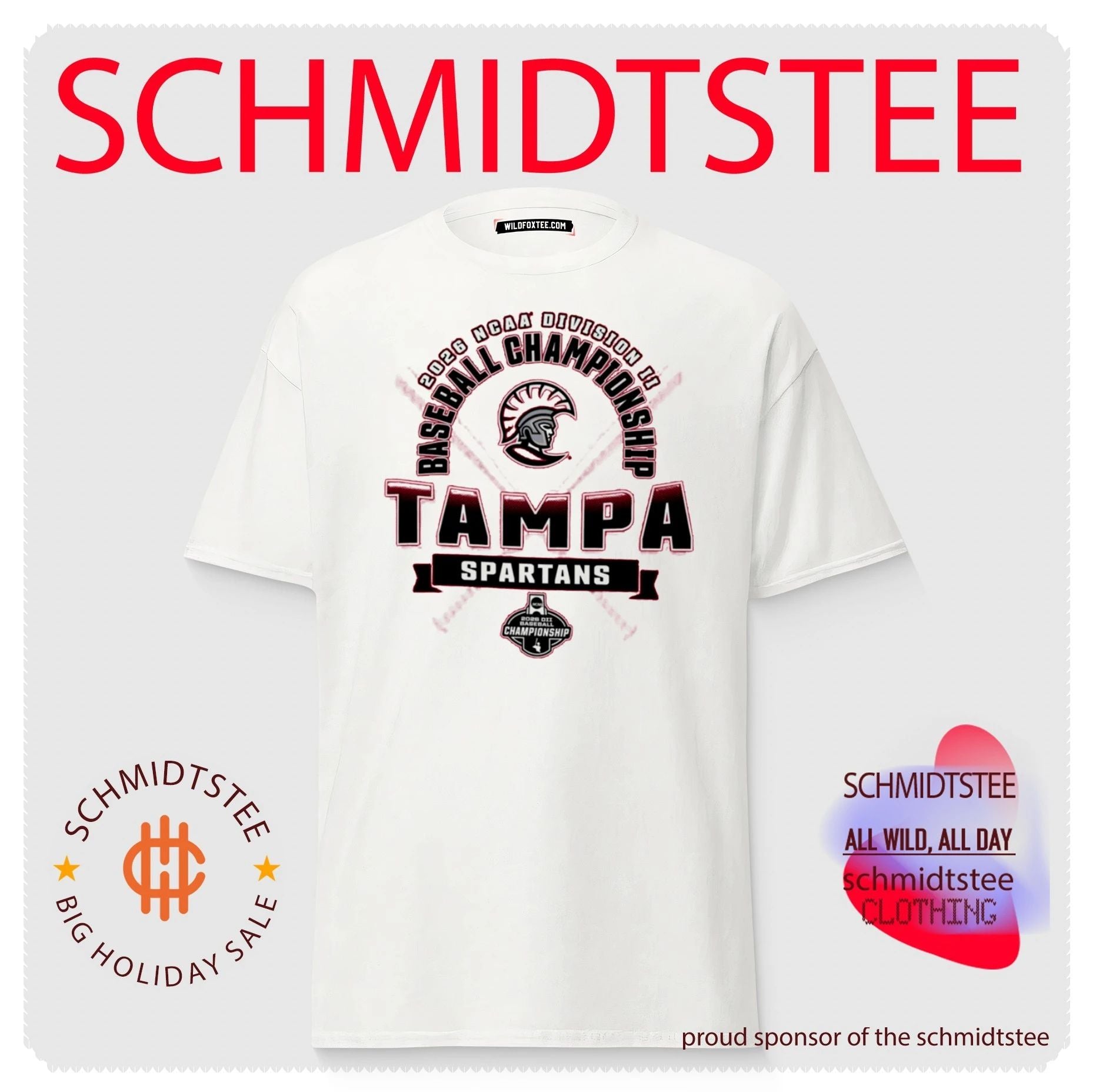 Tampa Spartans 2026 NCAA Division II Baseball Championship shirt