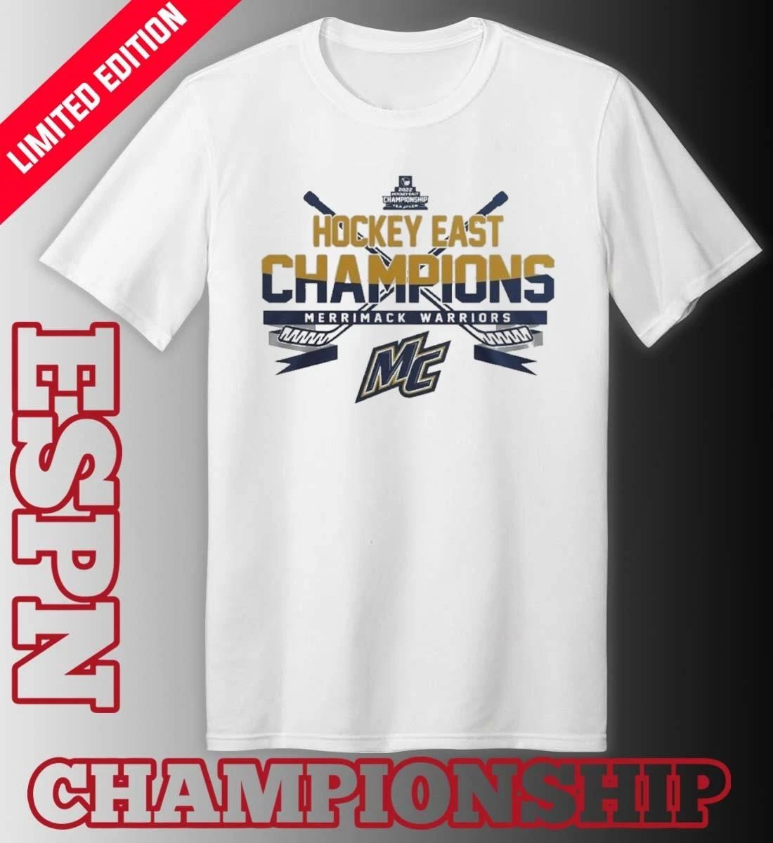 Merrimack Warriors 2026 Hockey East Champions T-Shirt