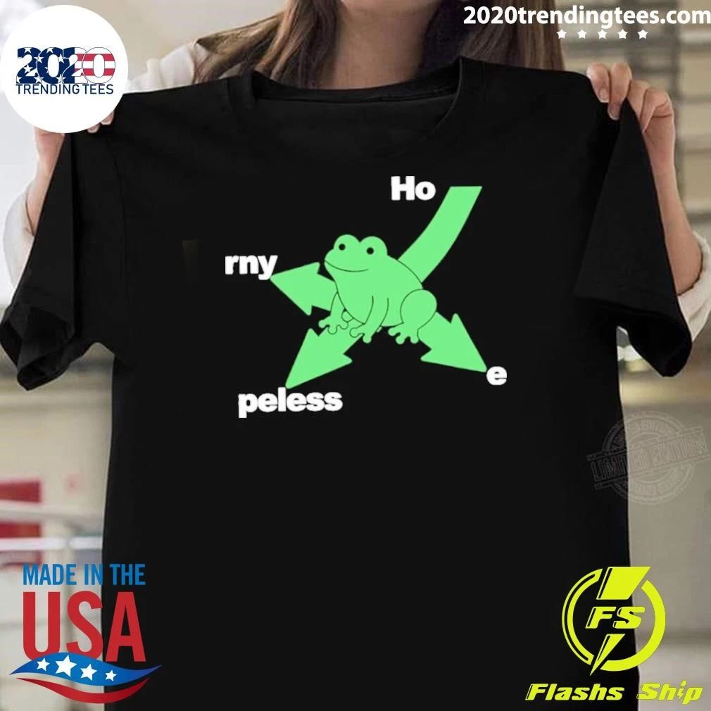 Frog In Distress Ho Rny Peless E Shirt