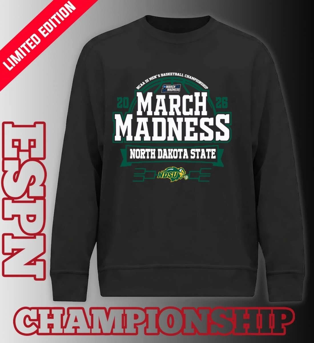 North Dakota State Jackrabbits March Madness 2026 NCAA DI Men’s Basketball Tournament T-Shirt