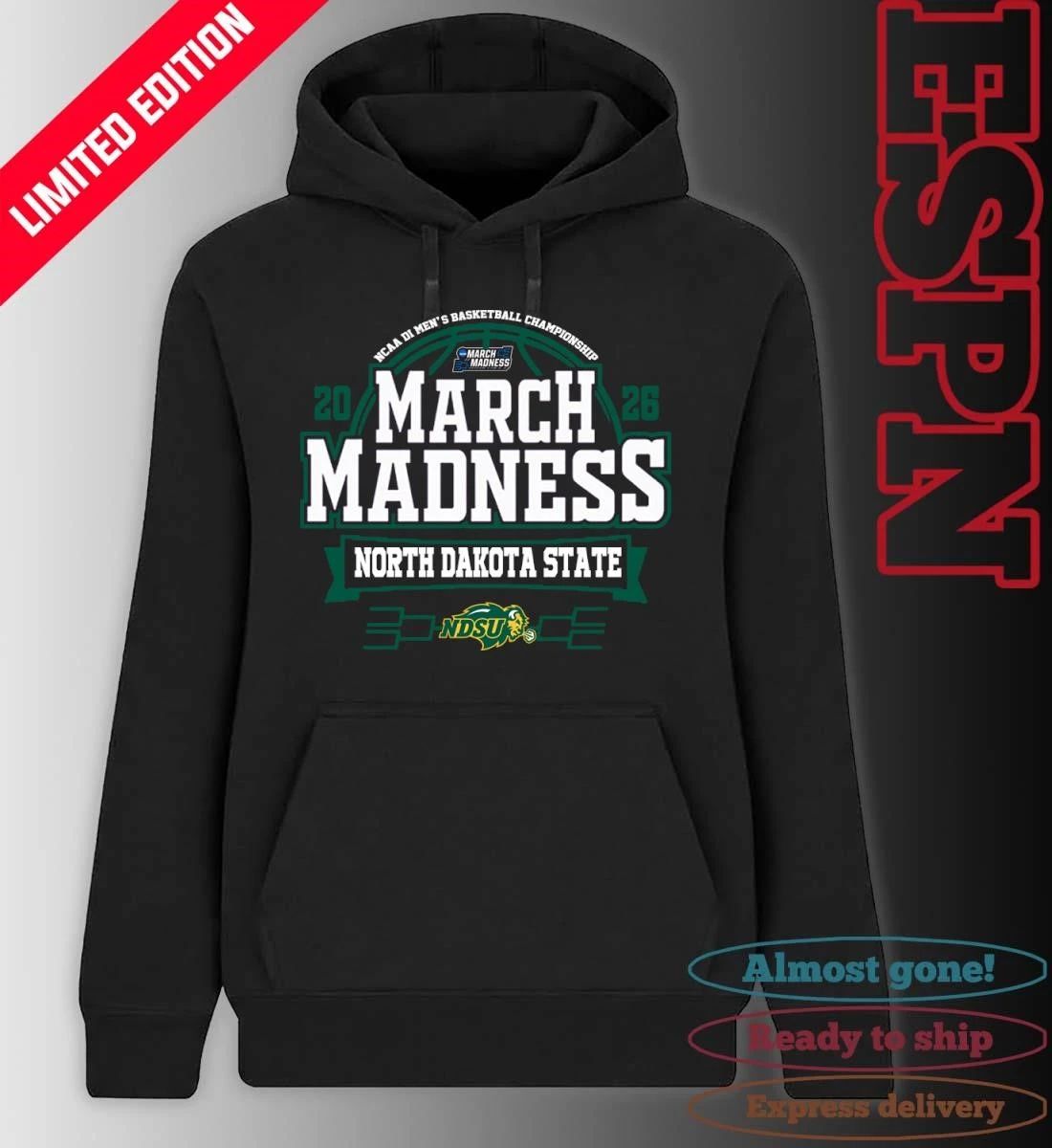 North Dakota State Jackrabbits March Madness 2026 NCAA DI Men’s Basketball Tournament T-Shirt