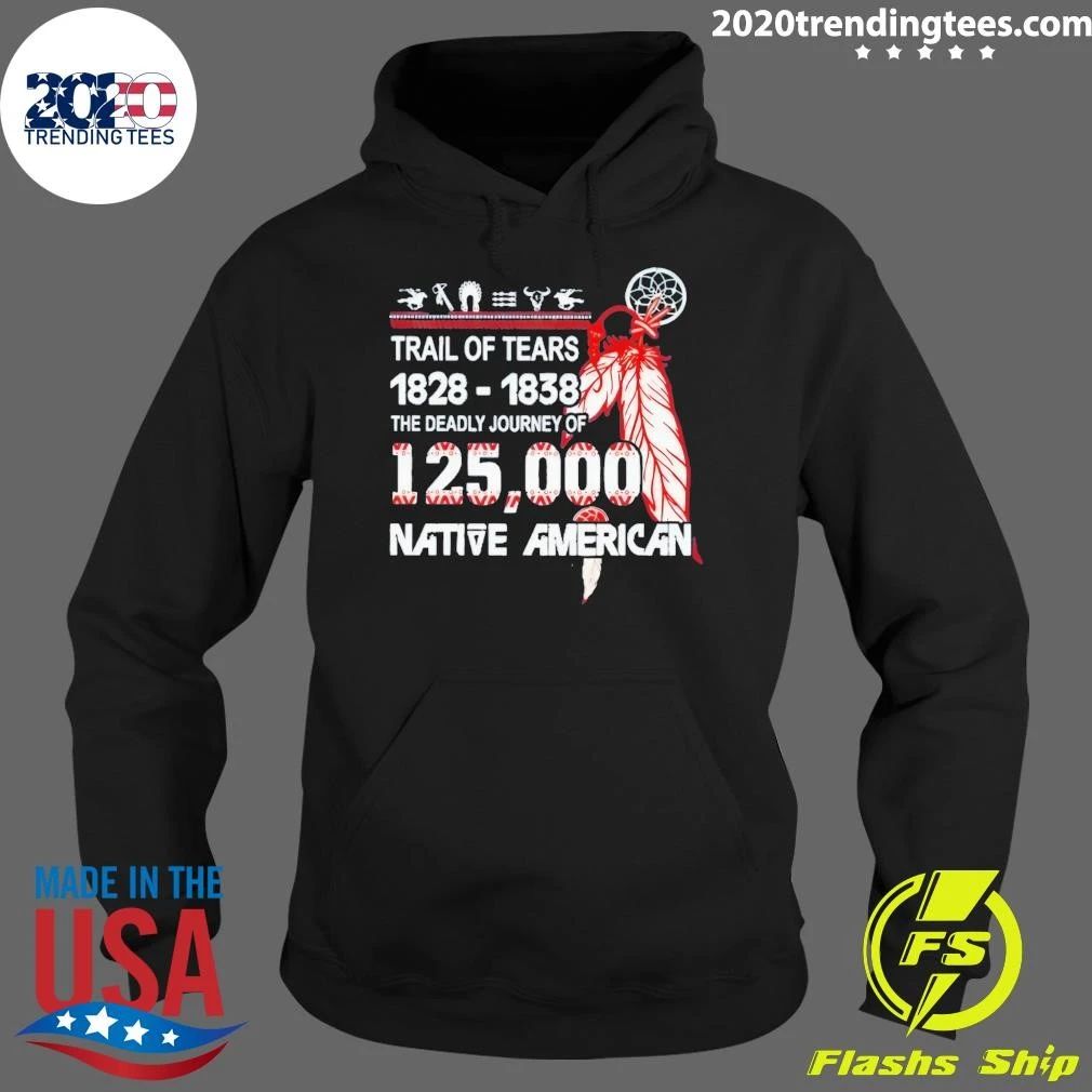Trail Of Tears 1828-1838 The Deadly Journey Of 125000 Native American Shirt
