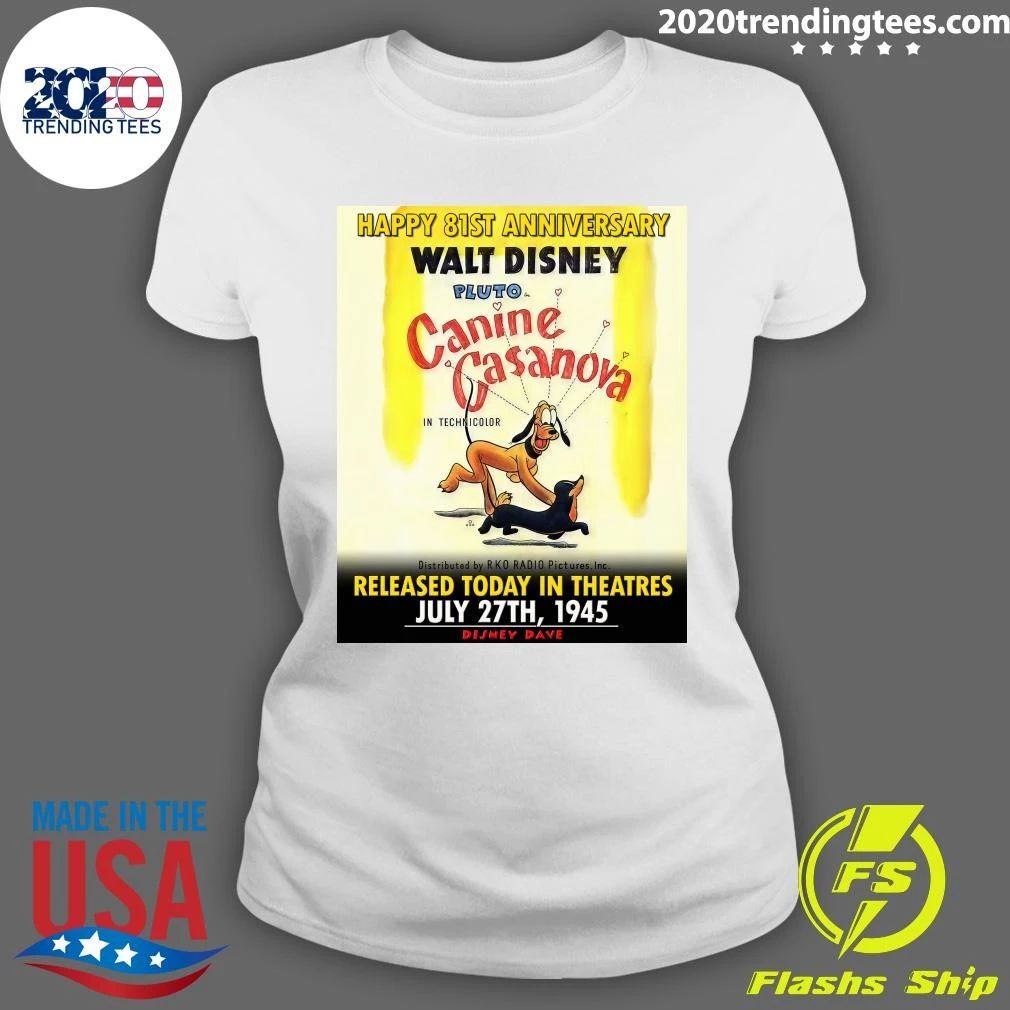 Happy 81st Anniversary to Canine Casanova Shirt