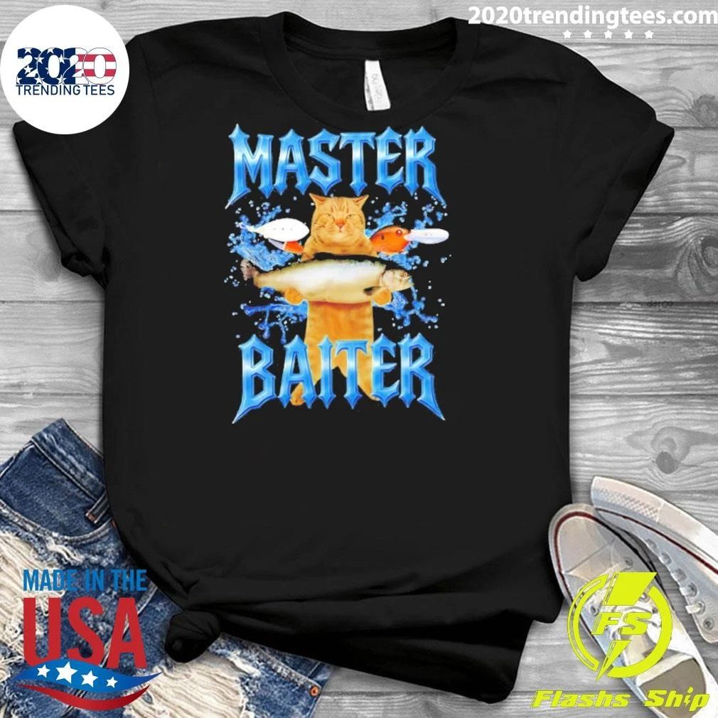 Master Baiter Cat Fishing Meme Shirt