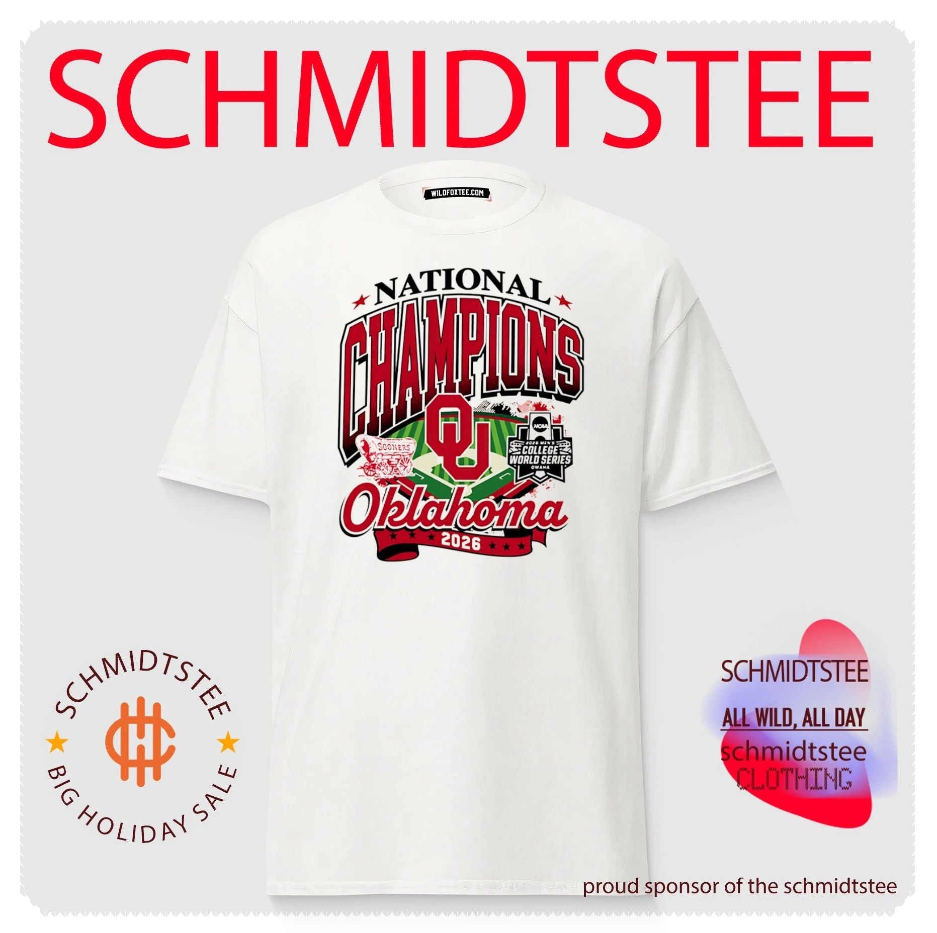 Oklahoma Sooners 2026 College World Series Champions Stretch shirt