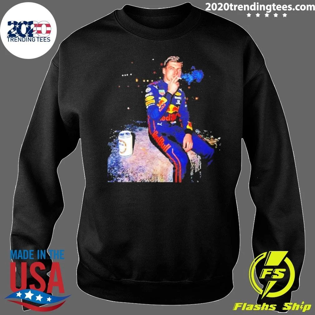 Max Verstappen Beer And Smoking Shirt