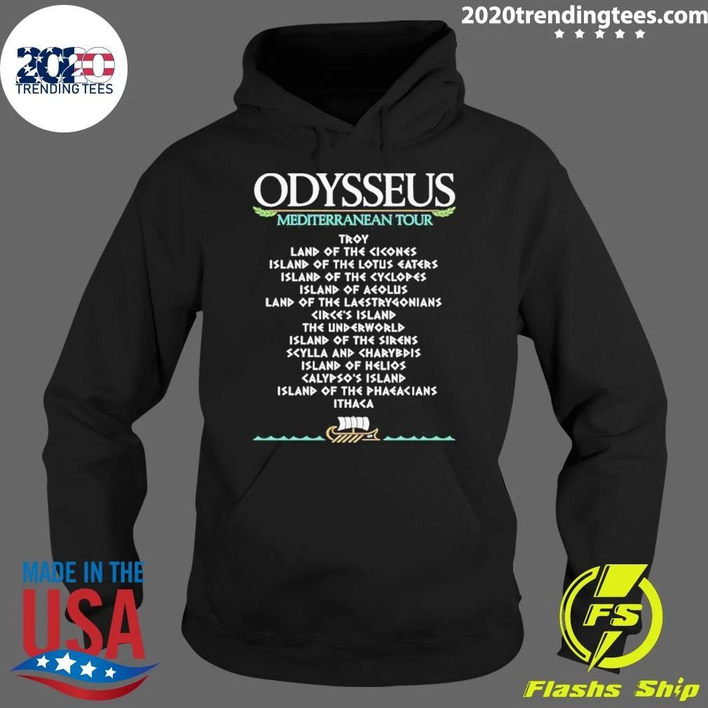 Odysseus Mediterranean Tour Greek Mythology Troy Land Of The Cicones Island Of The Cyclops Shirt