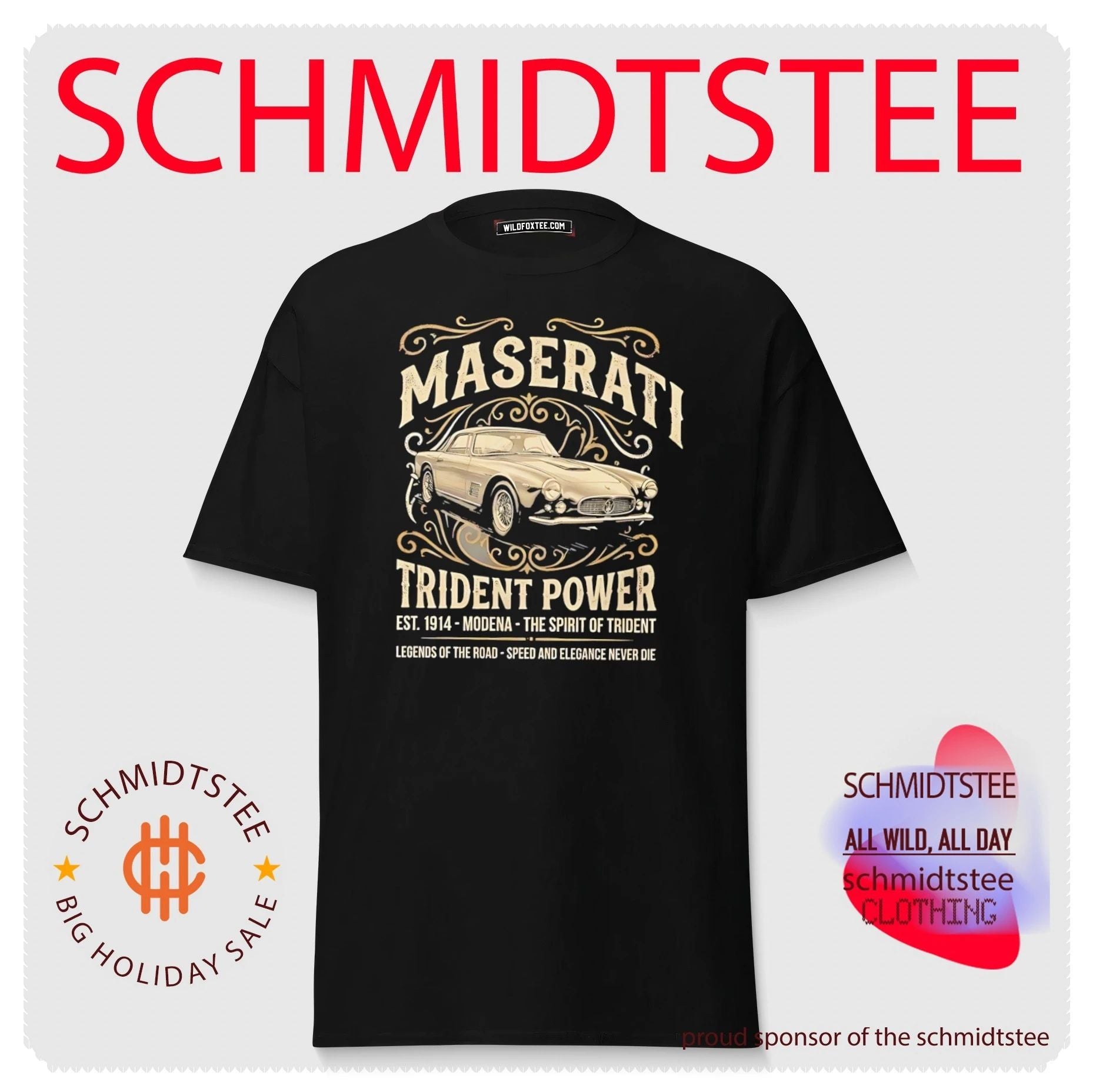 Maserati trident power est 1914 Modena the spirit of trident vintage shirt