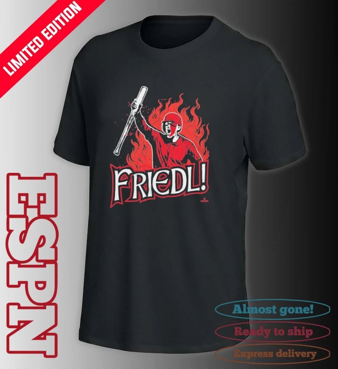 Cincinnati Reds TJ Friedl! Battle Cry Shirt