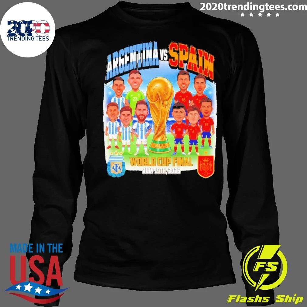 Argentina Vs Spain World Cup Final Players Soccer Championship 2026 Shirt