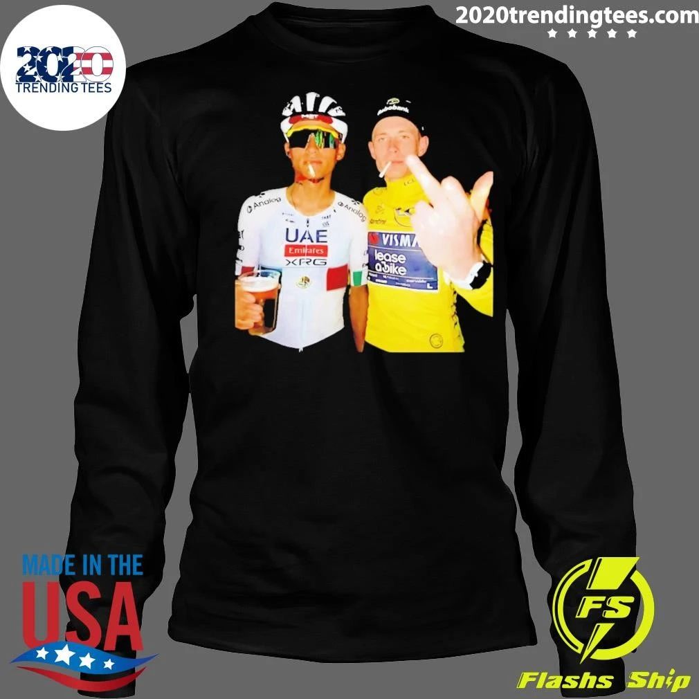 Isaac Del Toro & Jonas Vingegaard 2026 Smoking and Middle Finger Shirt