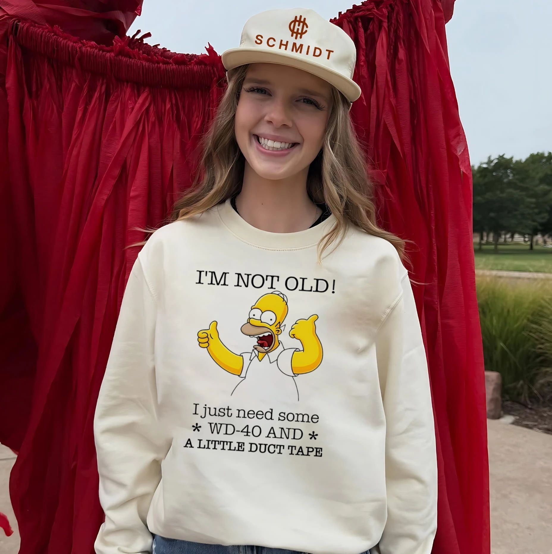 I’m not old I just need some WD-40 and a little duct tape Simpson shirt