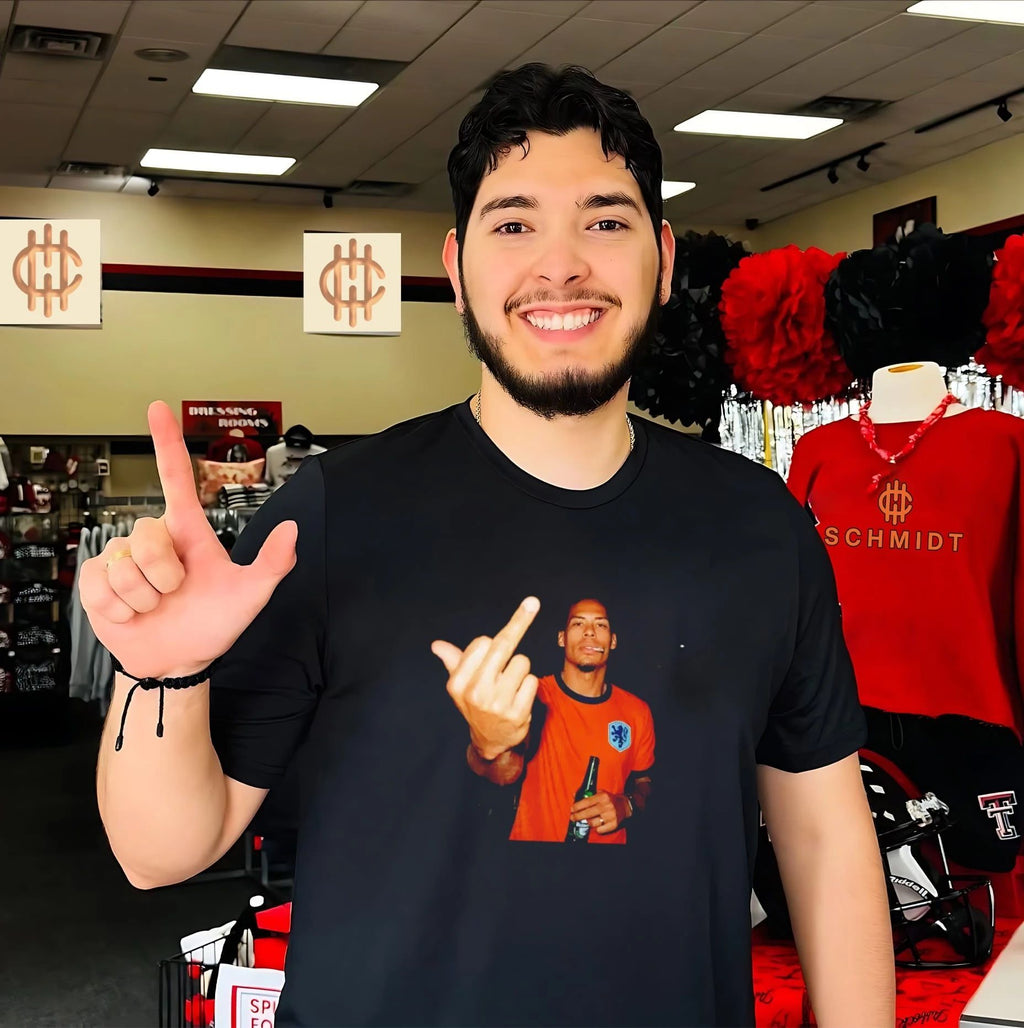 Virgil van Dijk Netherlands National Team Middle Finger middle finger shirt