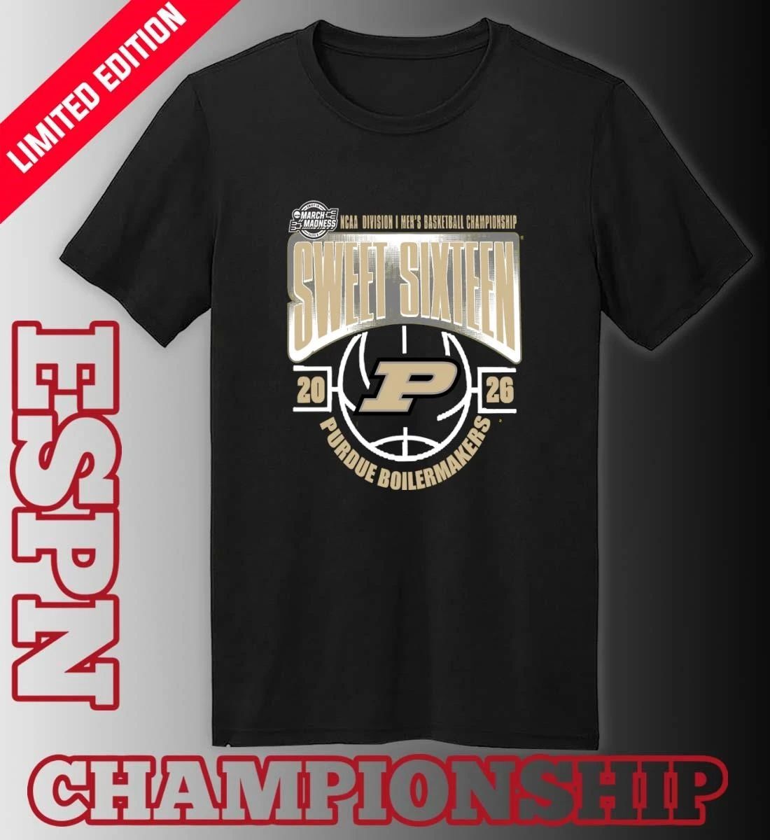 Purdue Boilermakers Sweet 16 NCAA DI Men’s Basketball Tournament March Madness 2026 T-Shirt