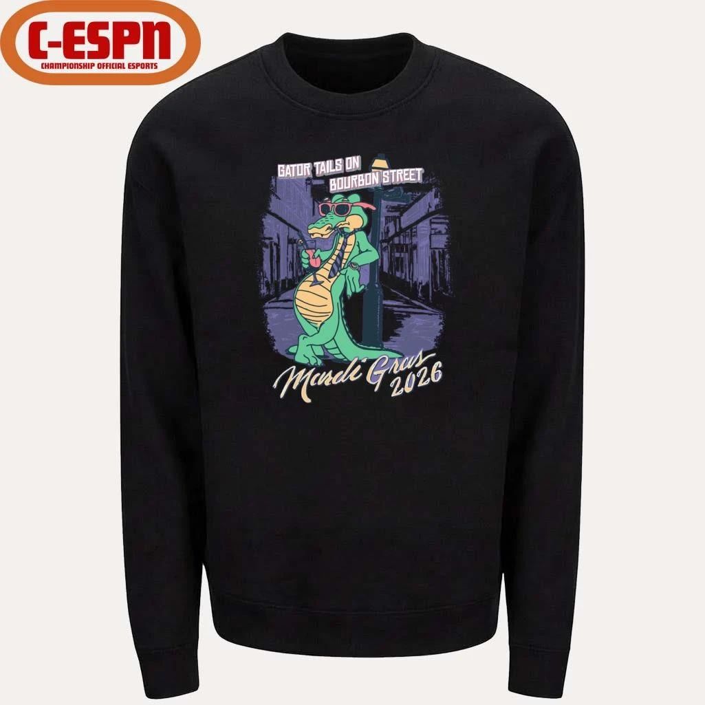 Mardi Gras 2026 Gator Tails shirt