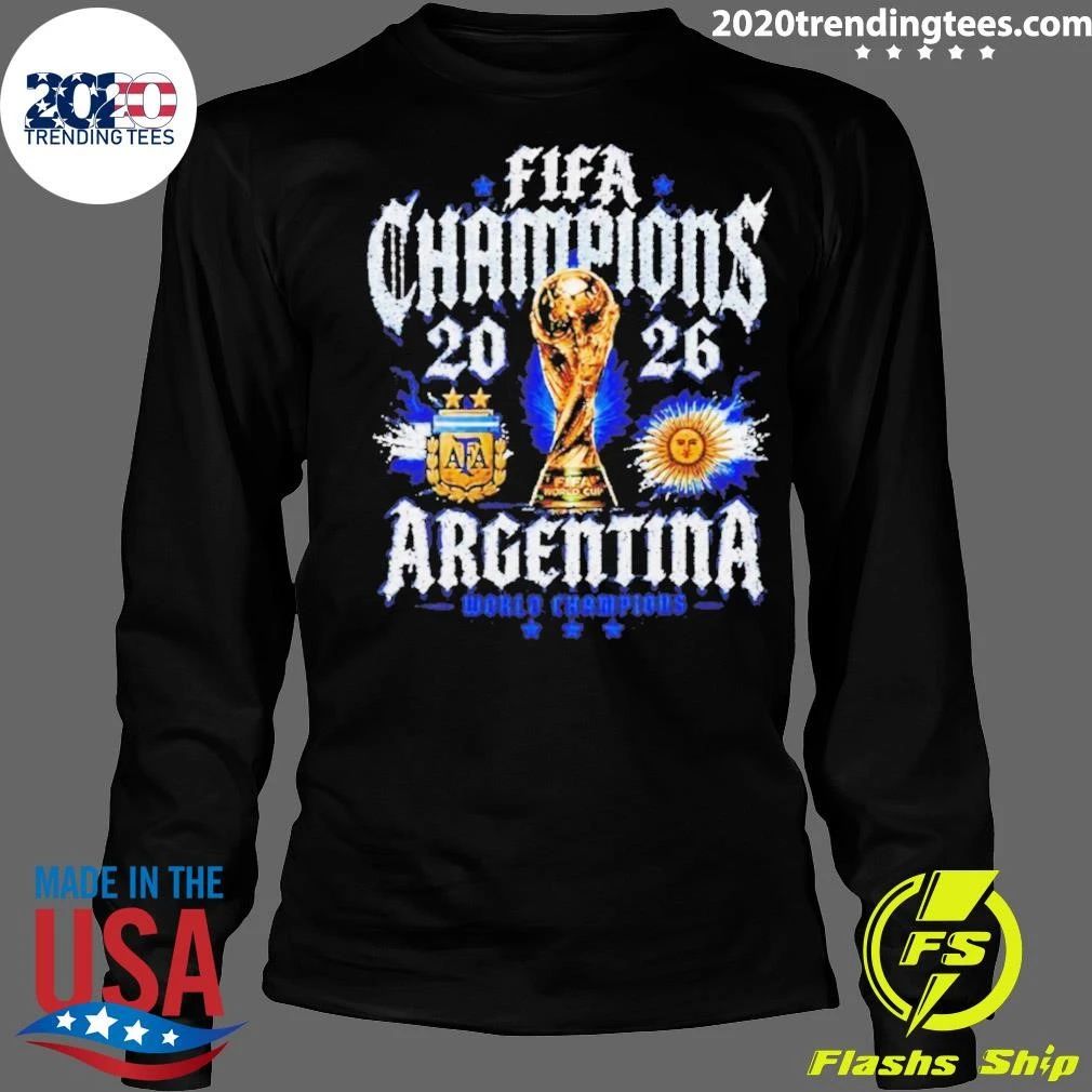 Fifa Champions 2026 Argentina World Cup Trophy Shirt