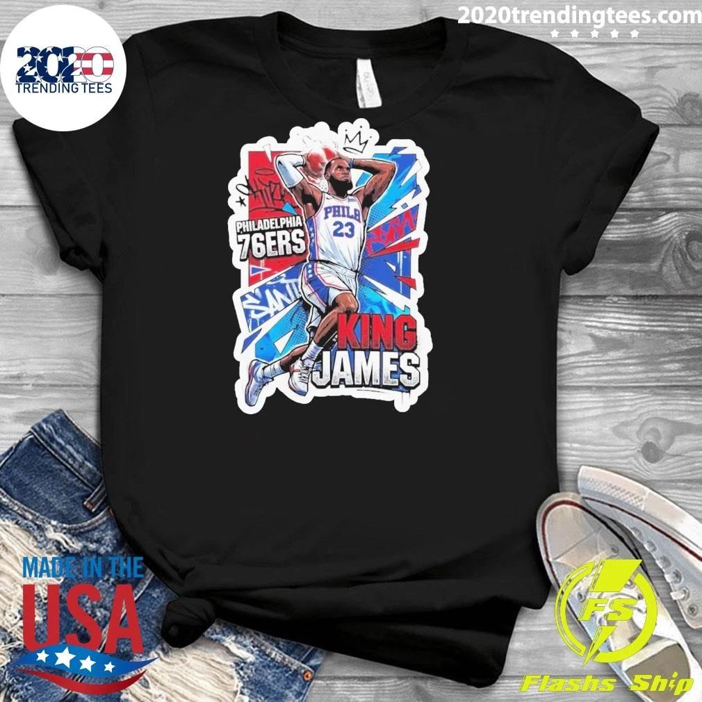 King James Philadelphia Basketball Fans Tee Shirt