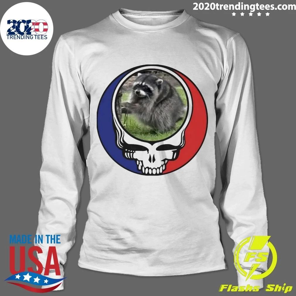 Skull Settle Down Easy Jimothy Raccoon Shirt