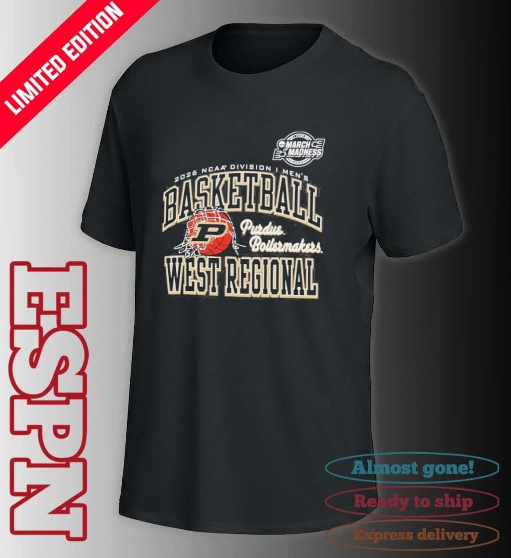 Purdue Boilermakers 2026 NCAA DI Men’s Basketball Sweet 16 – West Regional T-Shirt