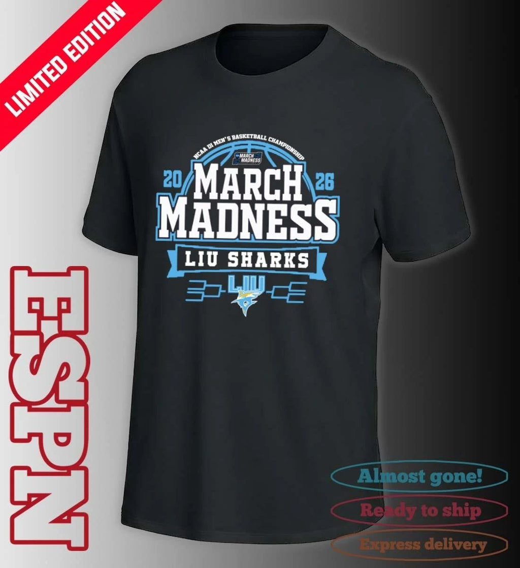 LIU Sharks March Madness 2026 NCAA DI Men’s Basketball Tournament T-Shirt