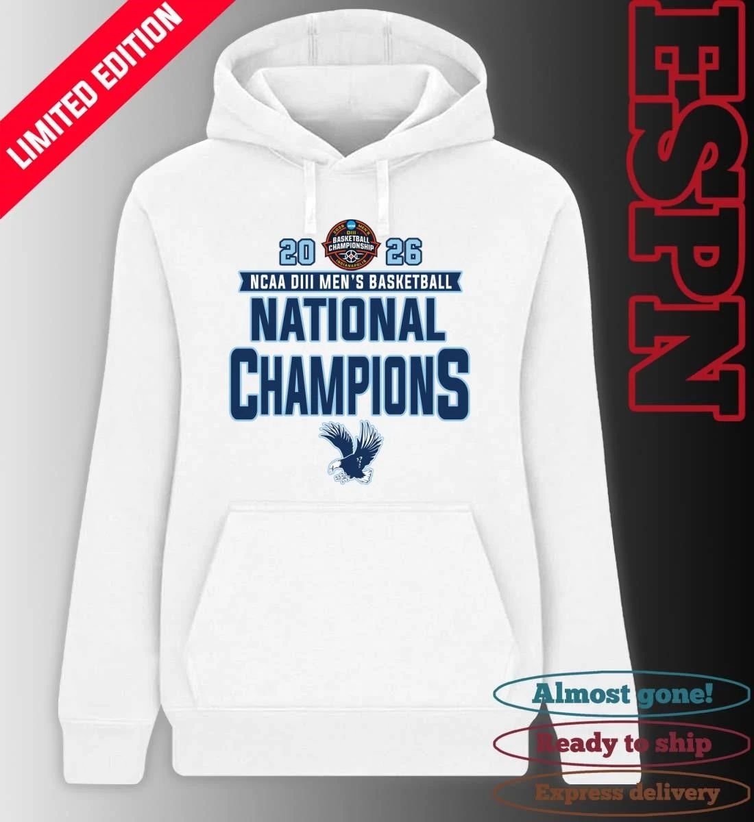 Mary Washington Men’s Basketball 2026 NCAA DIII National Champions T-Shirt