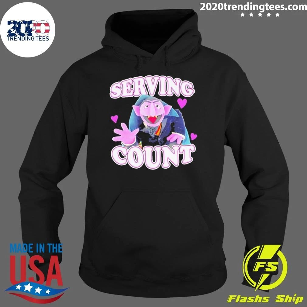 Serving Count Von Count Heart Shirt
