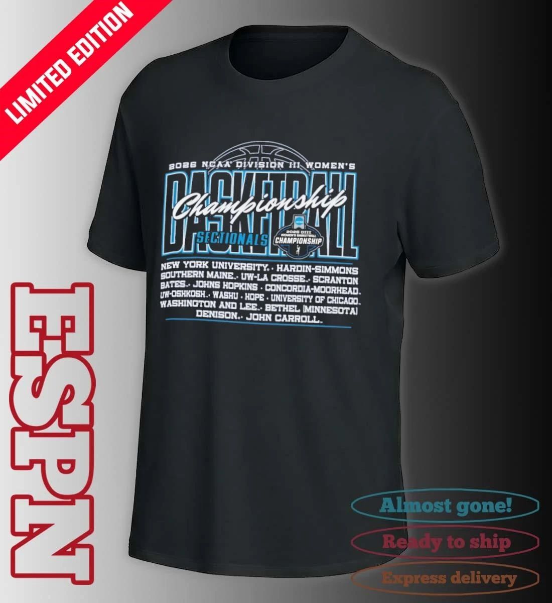 2026 NCAA DIII Women’s Basketball Sectionals T-Shirt