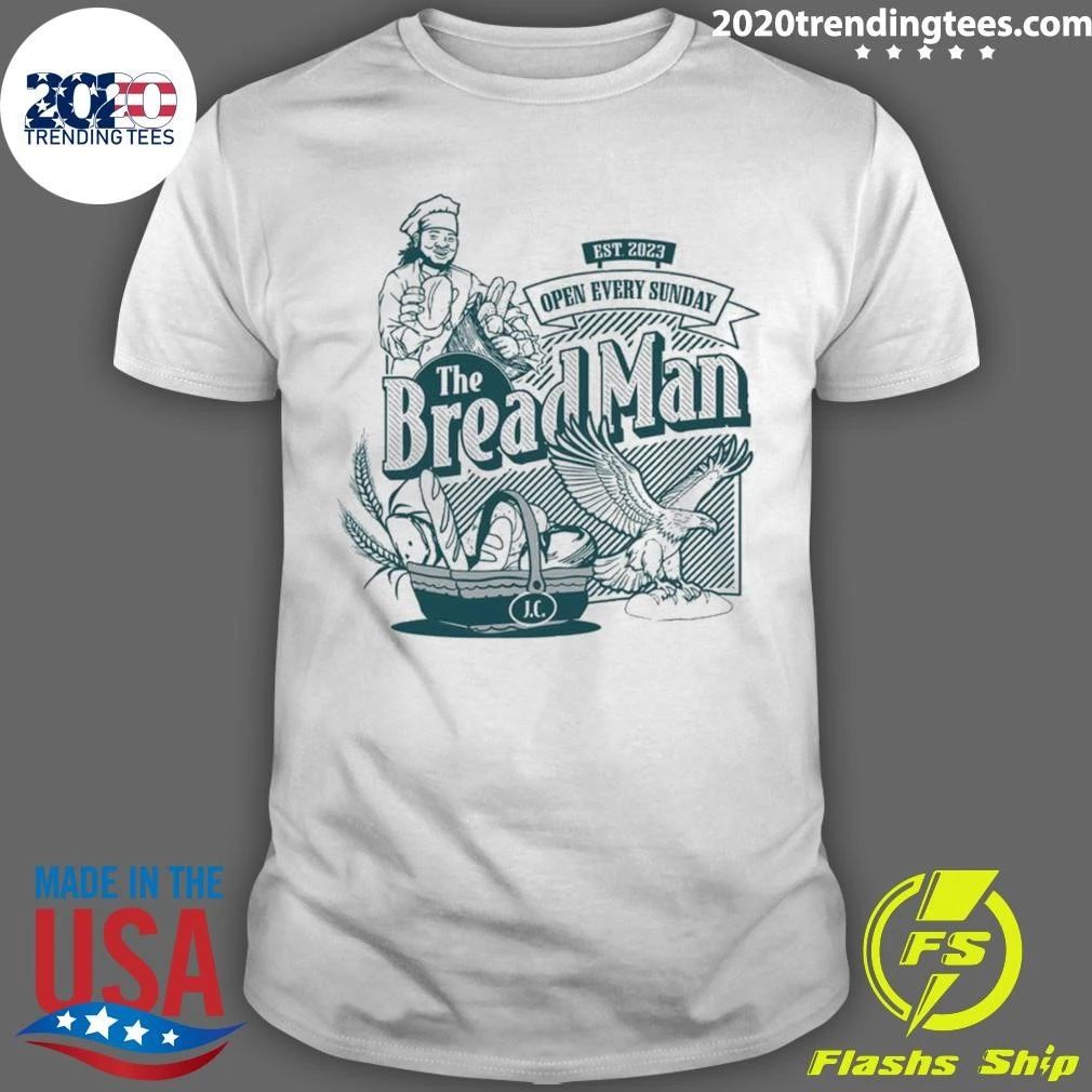 The Bread Man Open Every Sunday EST 2023 Vintage Shirt