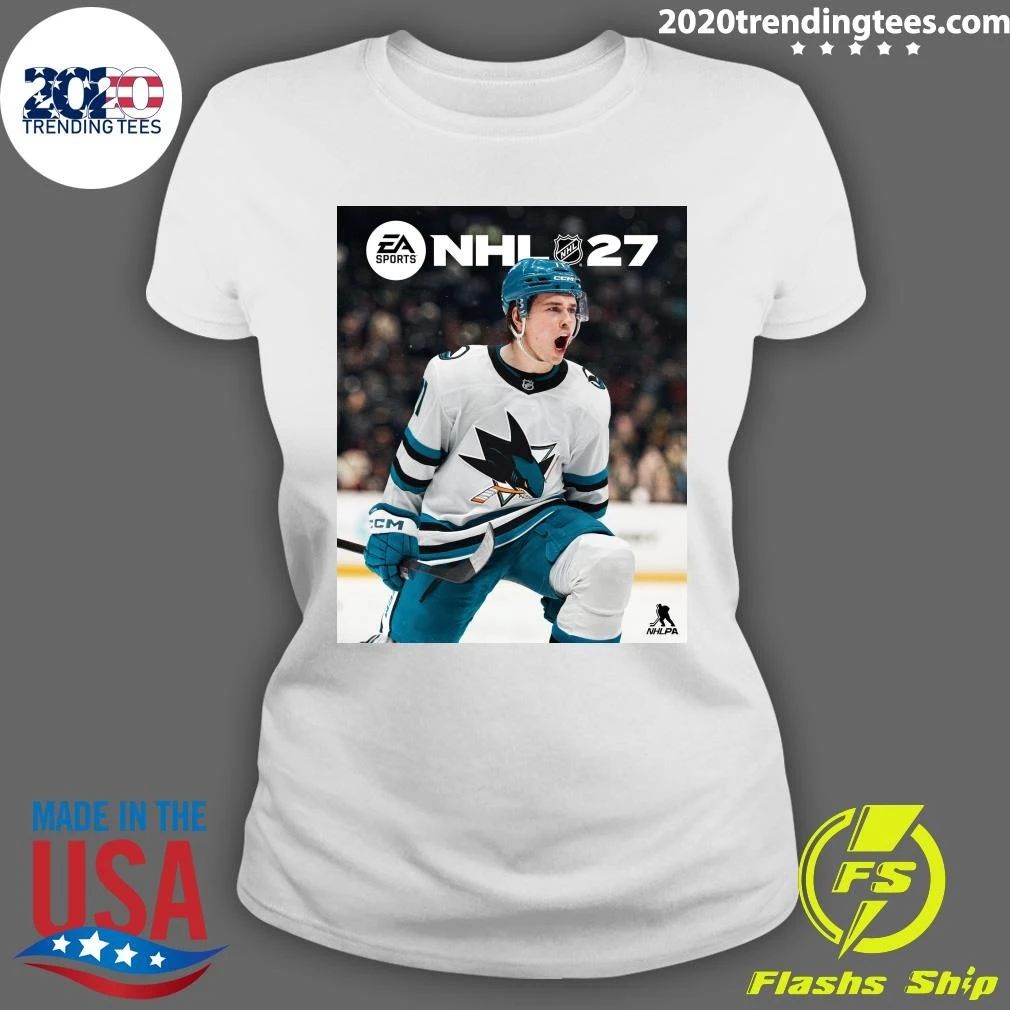 Macklin Celebrini NHL 27 Cover Athlete Shirt