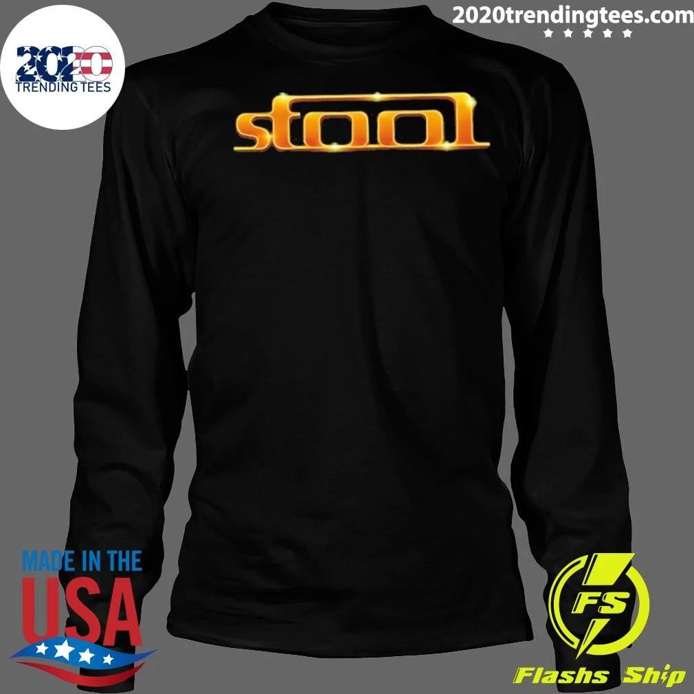 Stool Gold Logo Typography Minimalist Shirt