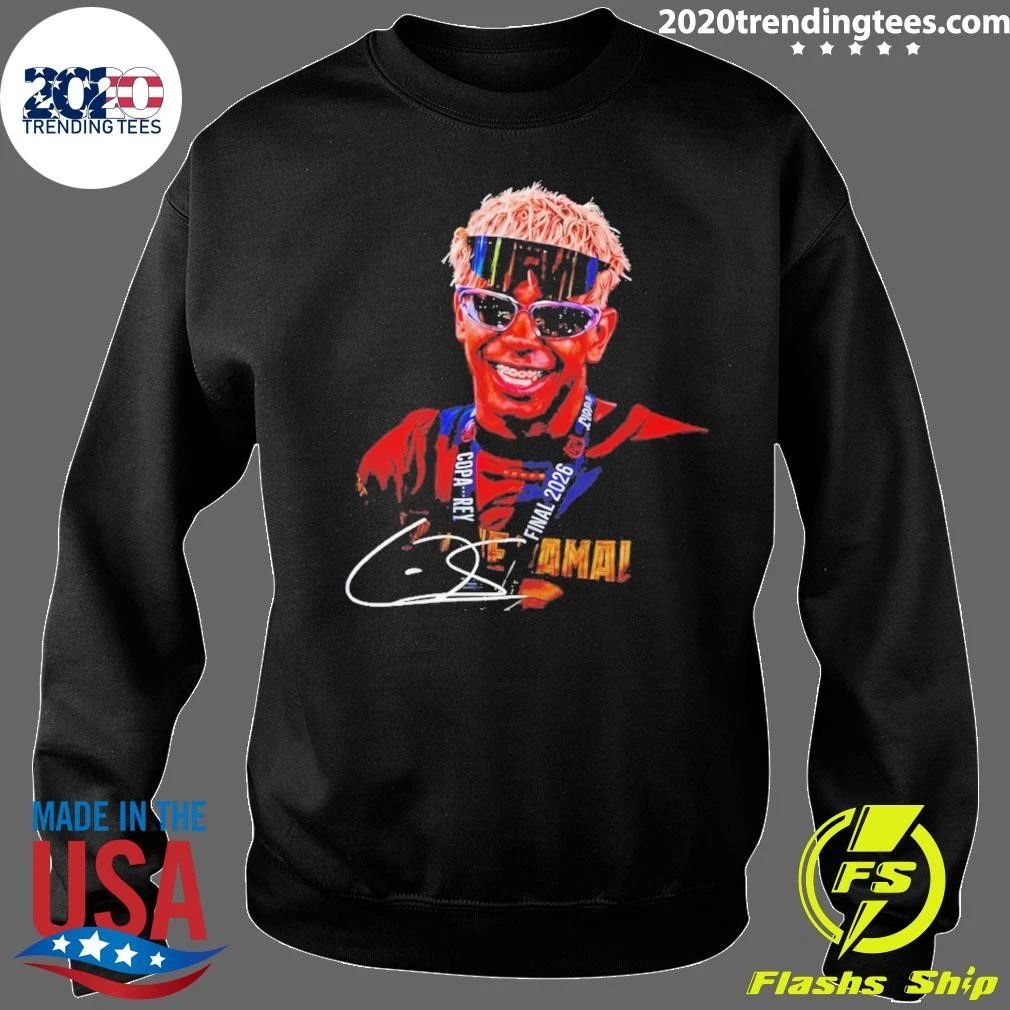 Lamine Yamal Smiling Spain Soccer World Cup 2026 Signature Shirt