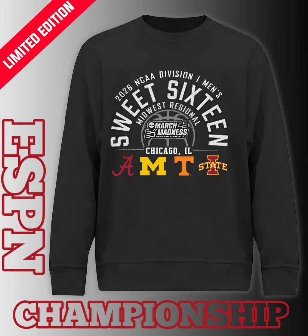 2026 NCAA DI Men’s Basketball Sweet 16 Midwest Regional – Chicago, IL T-Shirt