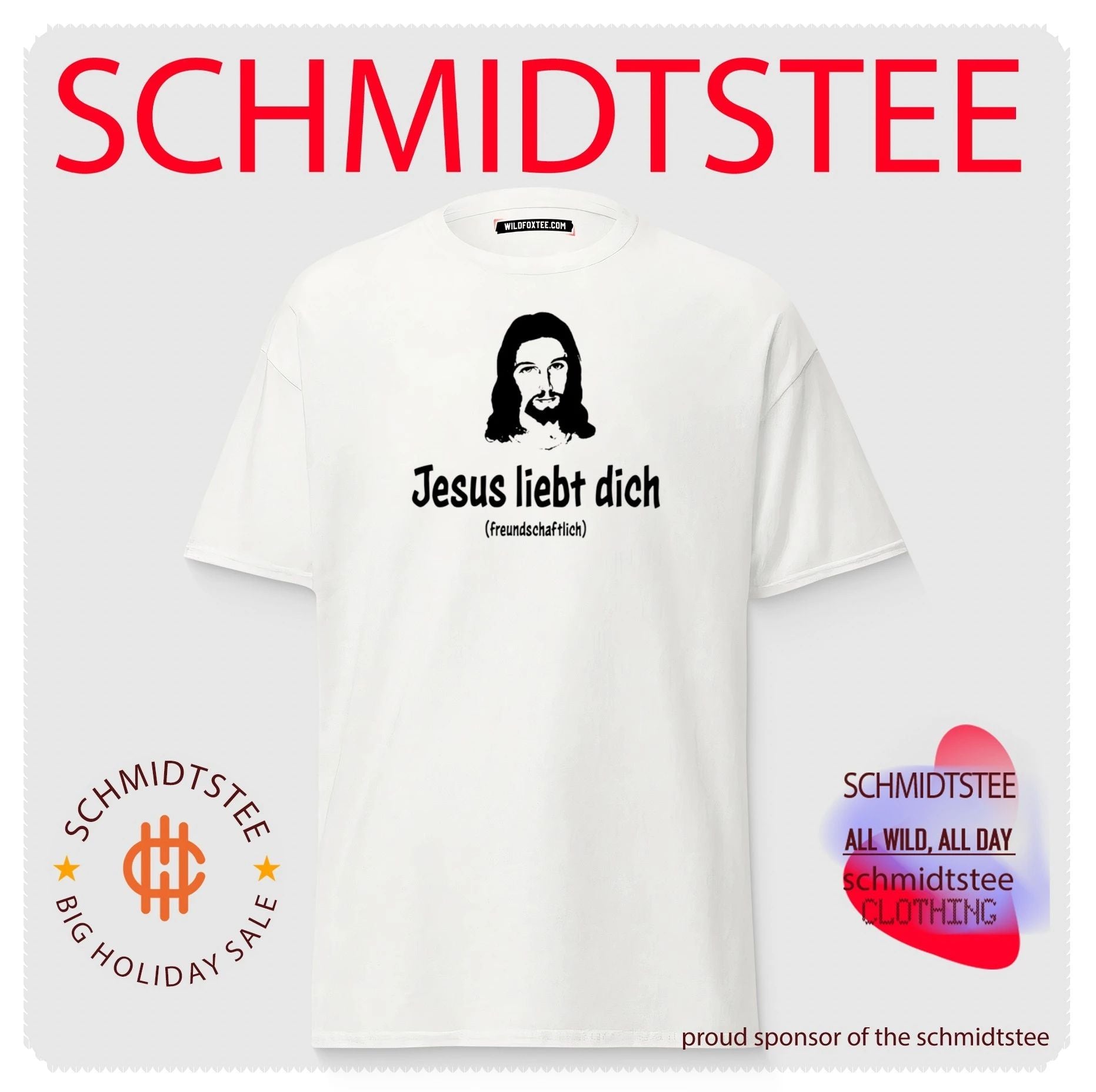 Jesus Liebt Dich Freundschaftlich Christian shirt