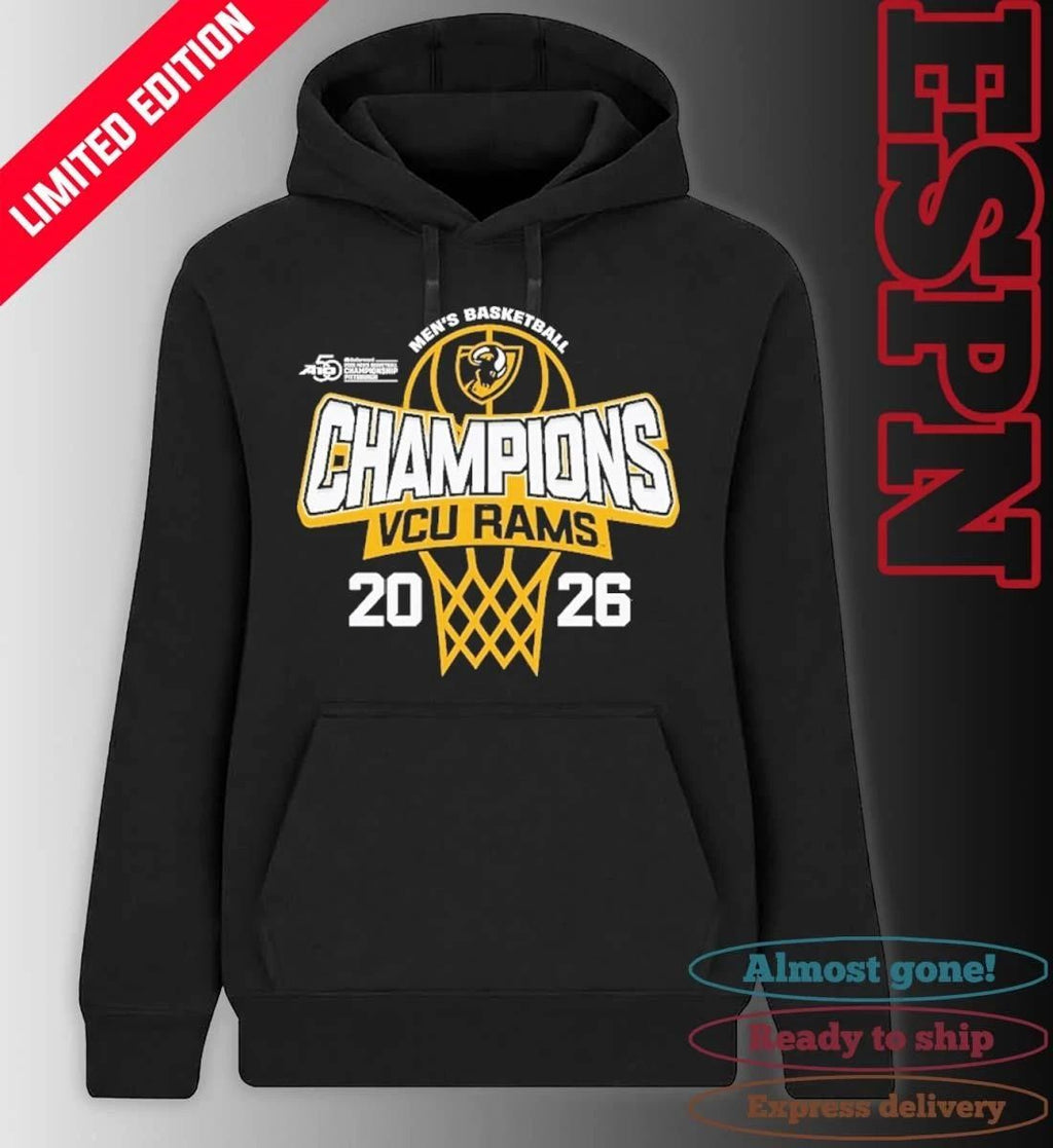 VCU Rams A-10 Men’s Basketball Tournament Champions Official T-Shirt