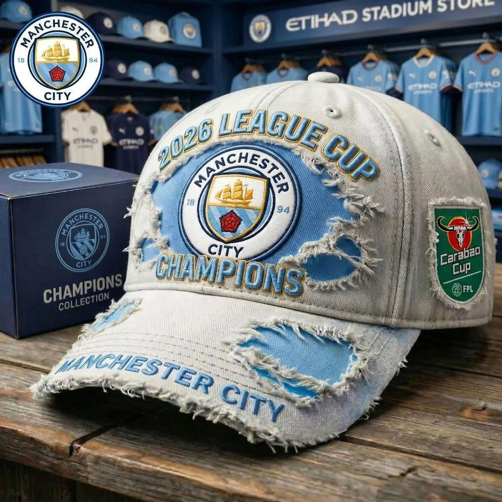 Manchester City 2026 League Cup Champions Cap