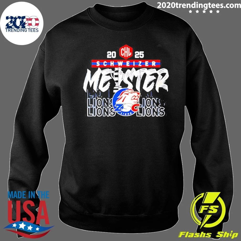 Zsc Lions Chl 2025 Champion Celebration Shirt