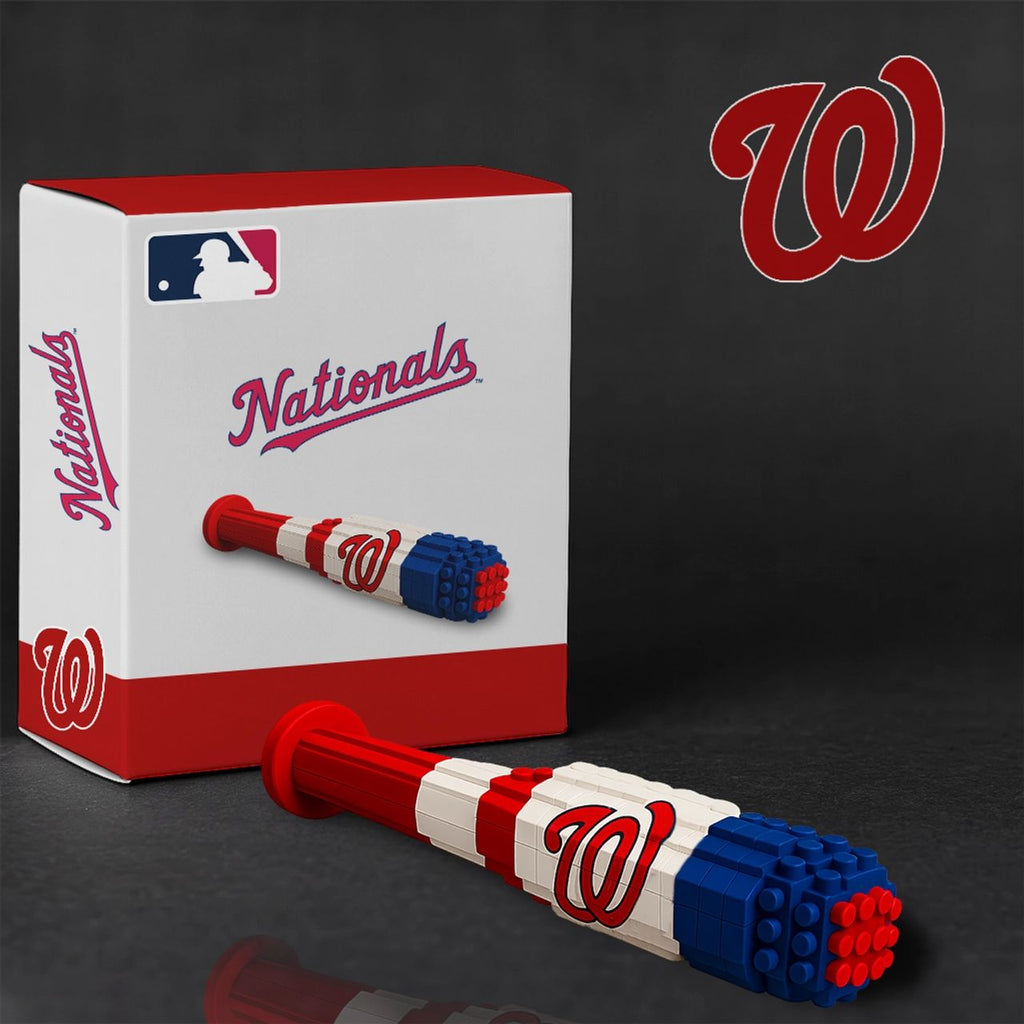 Washington Nationals Baseball Bat Building Blocks Set