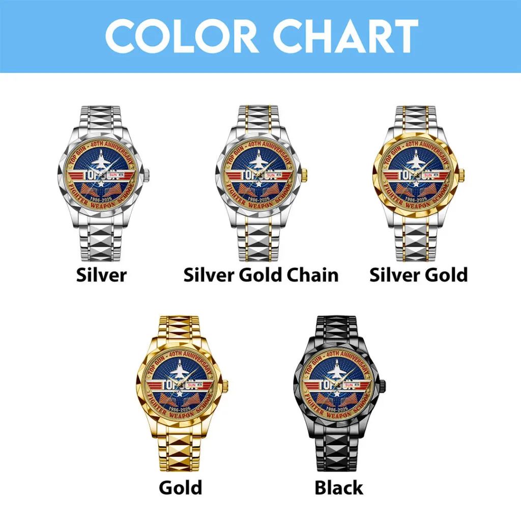 Gun 40th Anniversary Alloy Luxury Quartz Watch