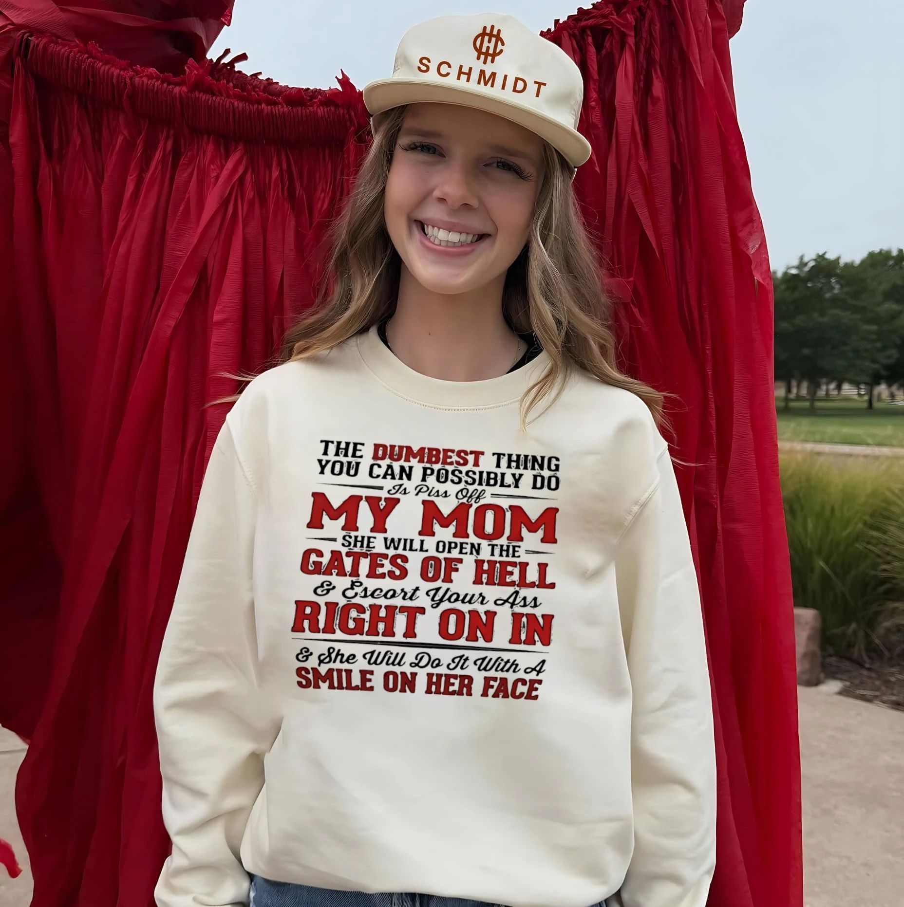 The dumbest thing you can possibly do is piss off my mom she will open gates of hell shirt