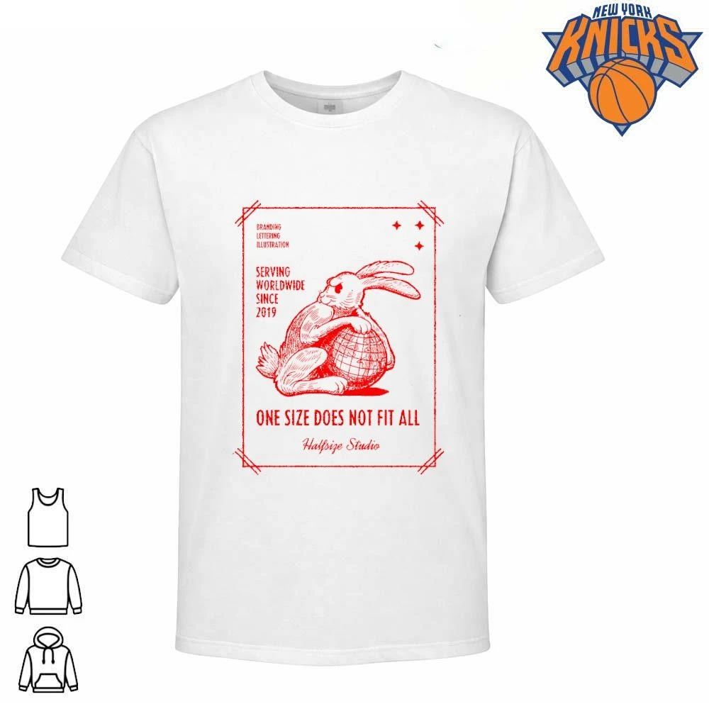 One Size Does Not Fit All Halfsize Studio Serving Worldwide Rabbit Globe shirt