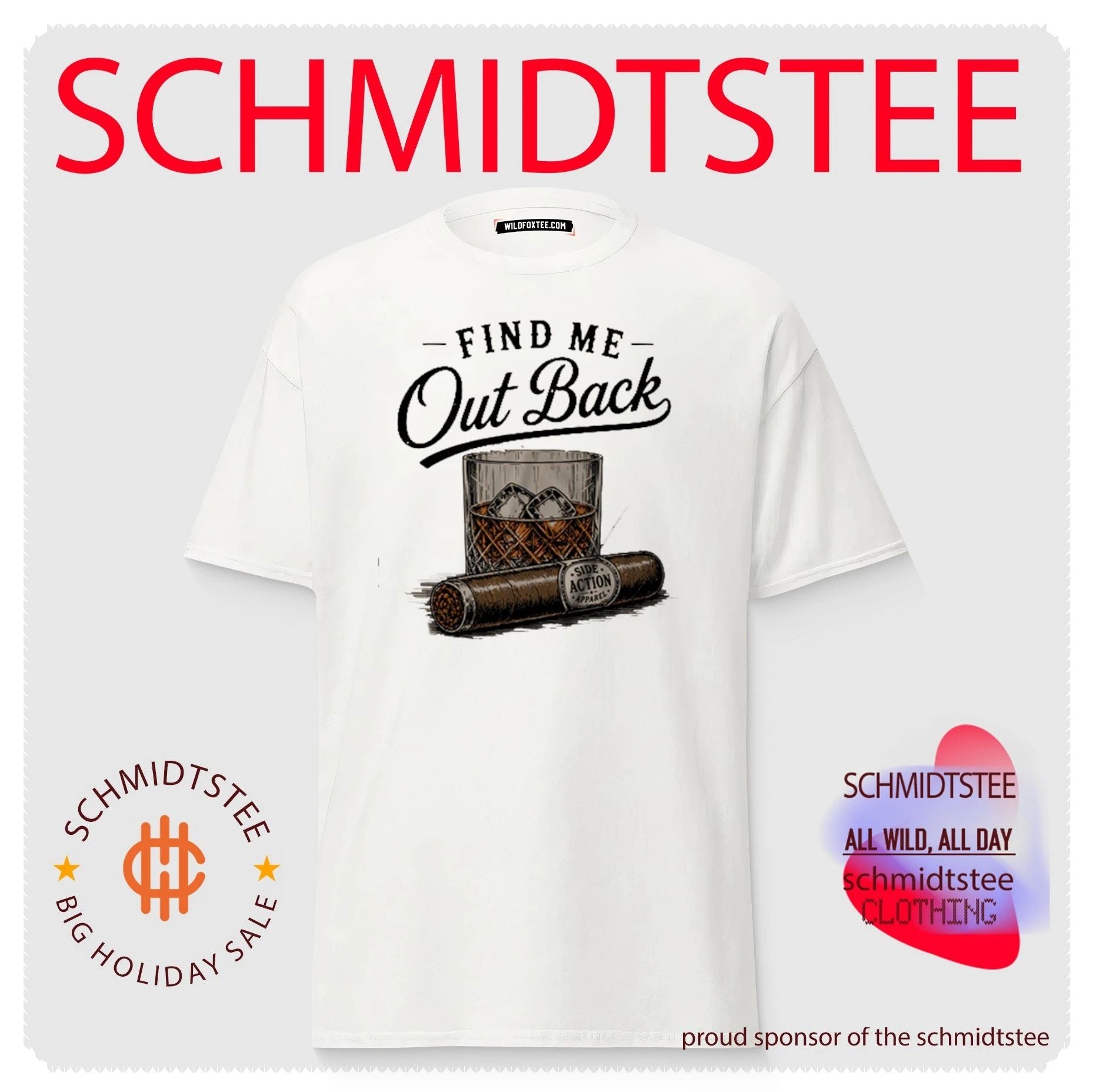 Find me out back graphic shirt