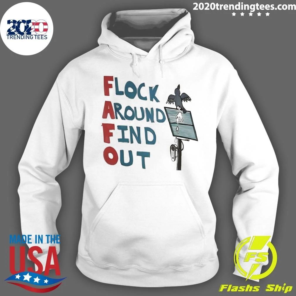 Flock Around Find Out Anti-flock Hand-drawn Shirt