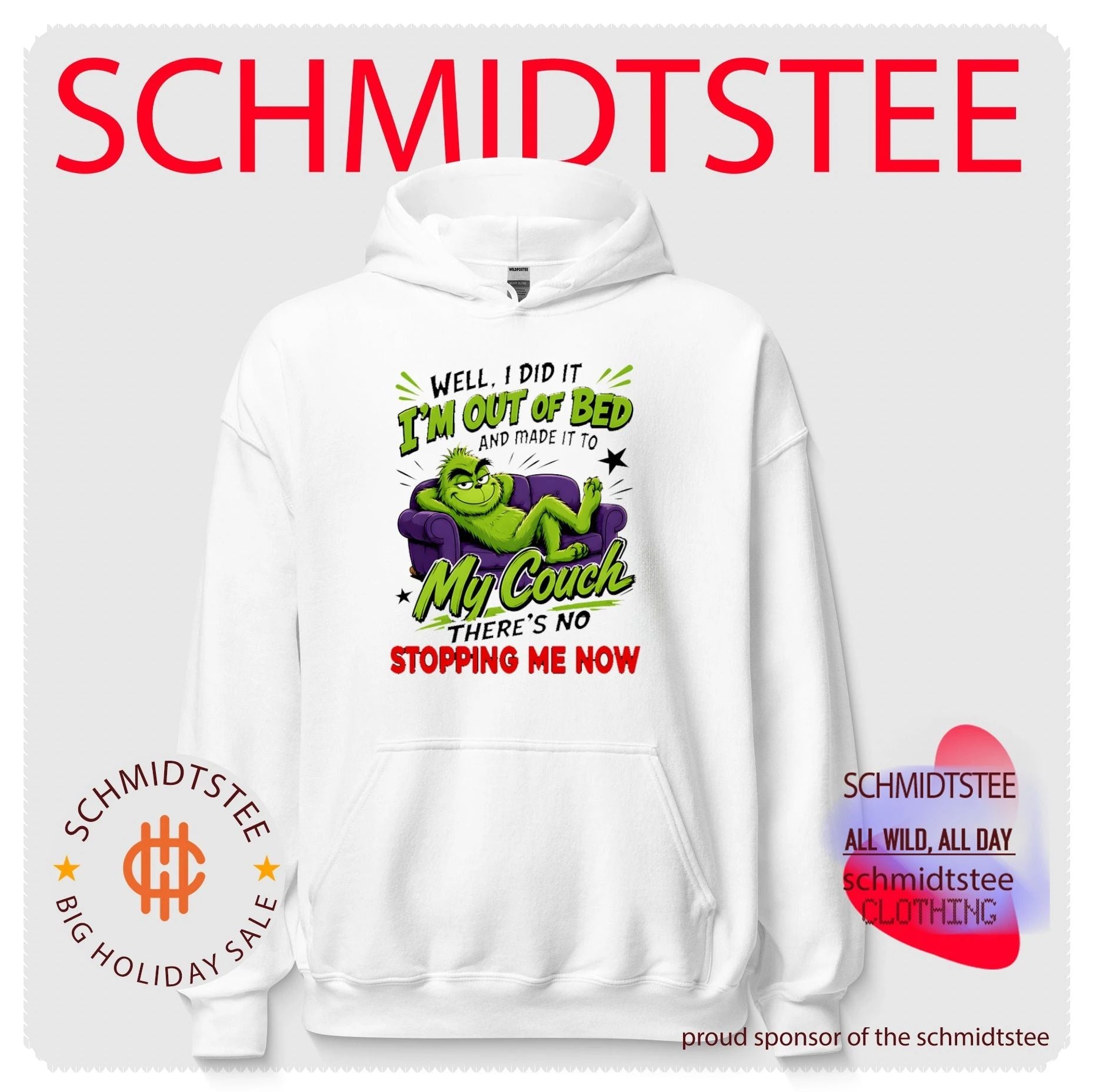 The Grinch Well I Did It I Am Out of Bed and Made It to My Couch shirt